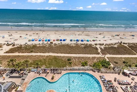 Beach-front Condos Located in the Caribbean Resort with Pool and Lazy River