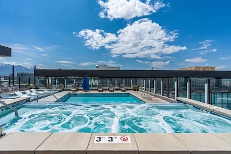 Downtown views! Amazing pool/gym/hottub Luxury apt