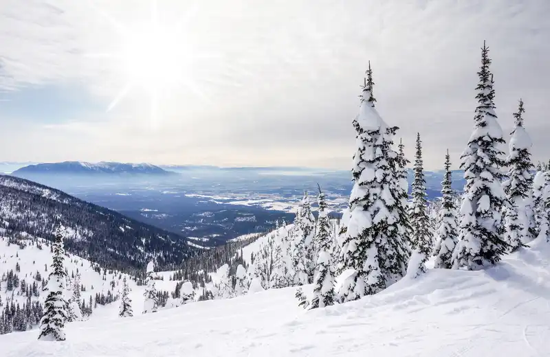A private soak after the slopes in Big Sky, Montana.
